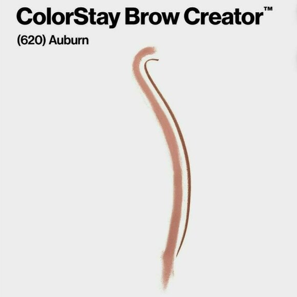 Revlon ColorStay Waterproof Brow Creator 2-in-1 Eyebrow Pencil Powder 620 Auburn - Picture 7 of 8